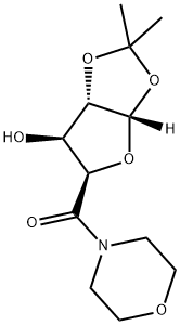 D-xylo-Pentodialdo-5,2-furanose, 4,5-O- (1-Methylethylidene) - 1-C-4-Morpholinyl-, (5S) - структура